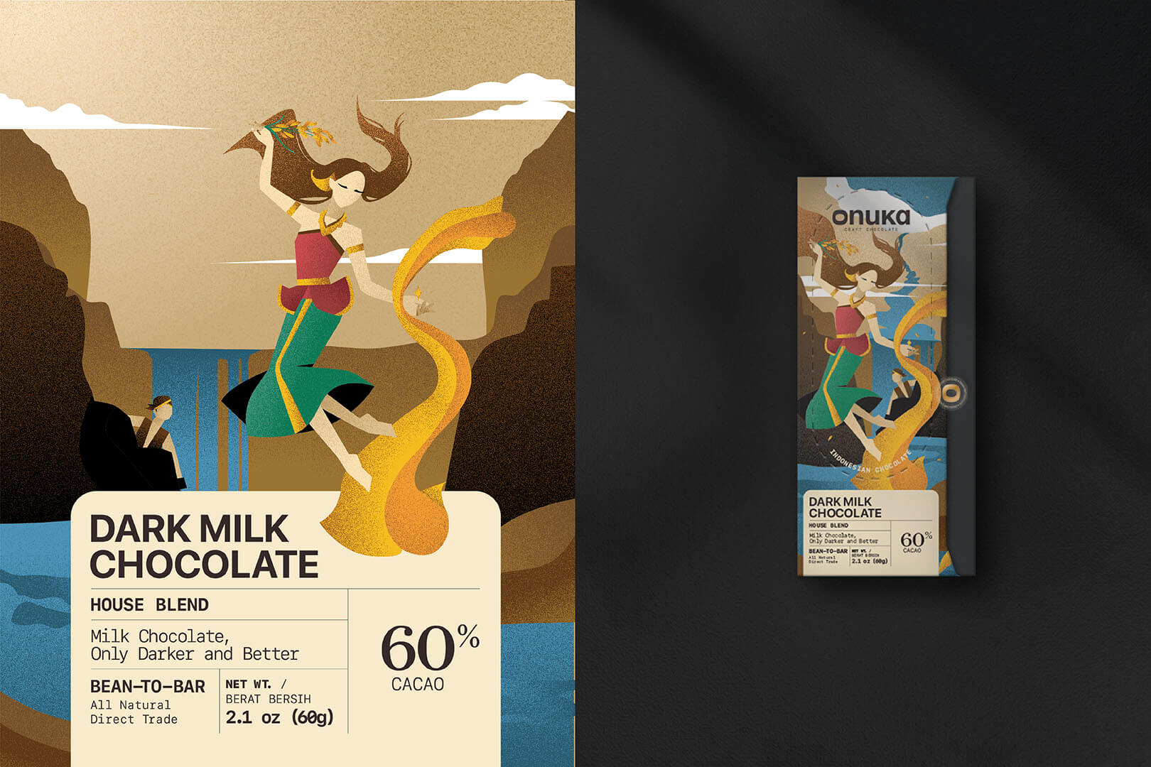 Onuka Chocolate - Illustration Packaging - EGGHEAD Branding Agency