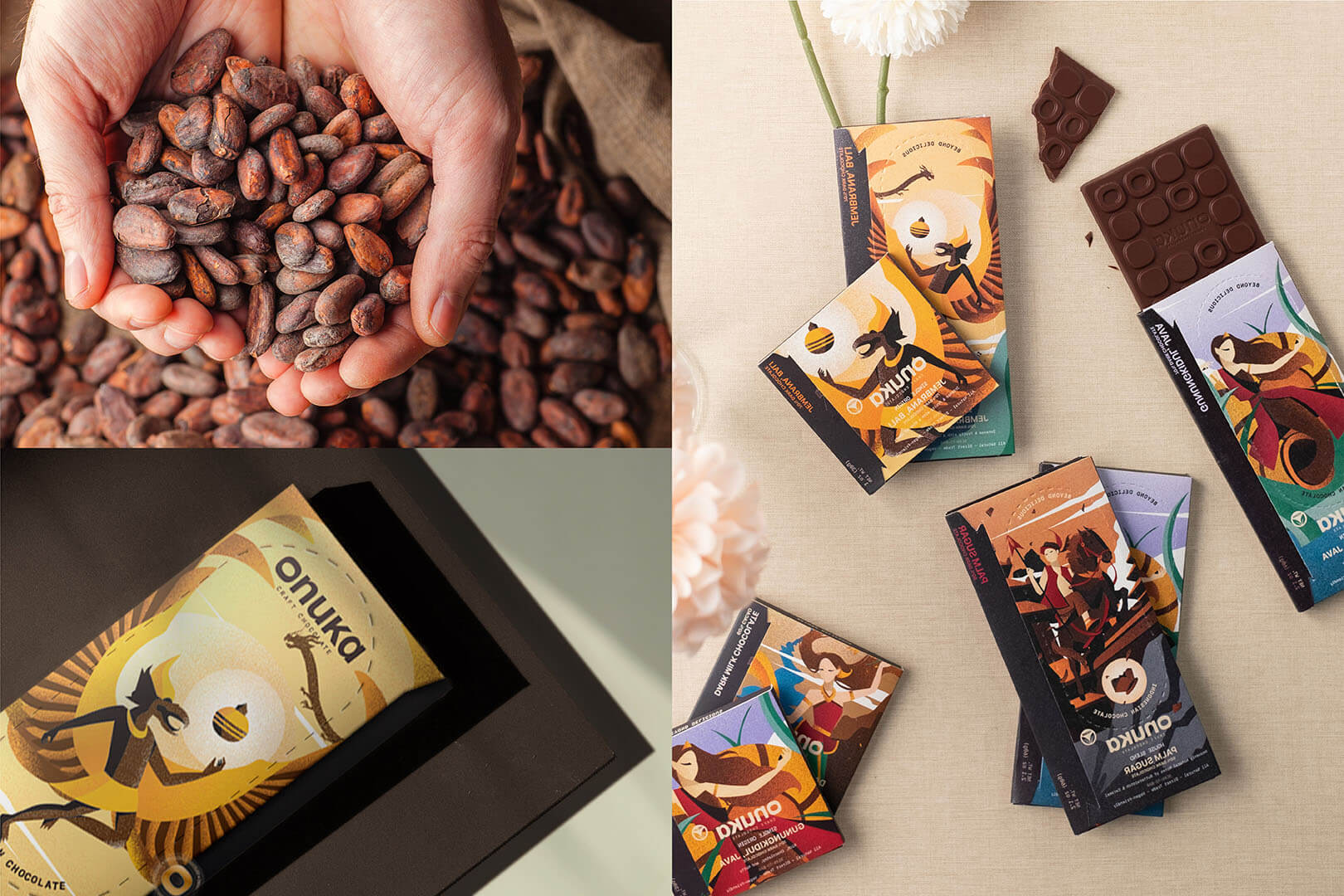Onuka Chocolate - Packaging Desjgn - EGGHEAD Branding Agency