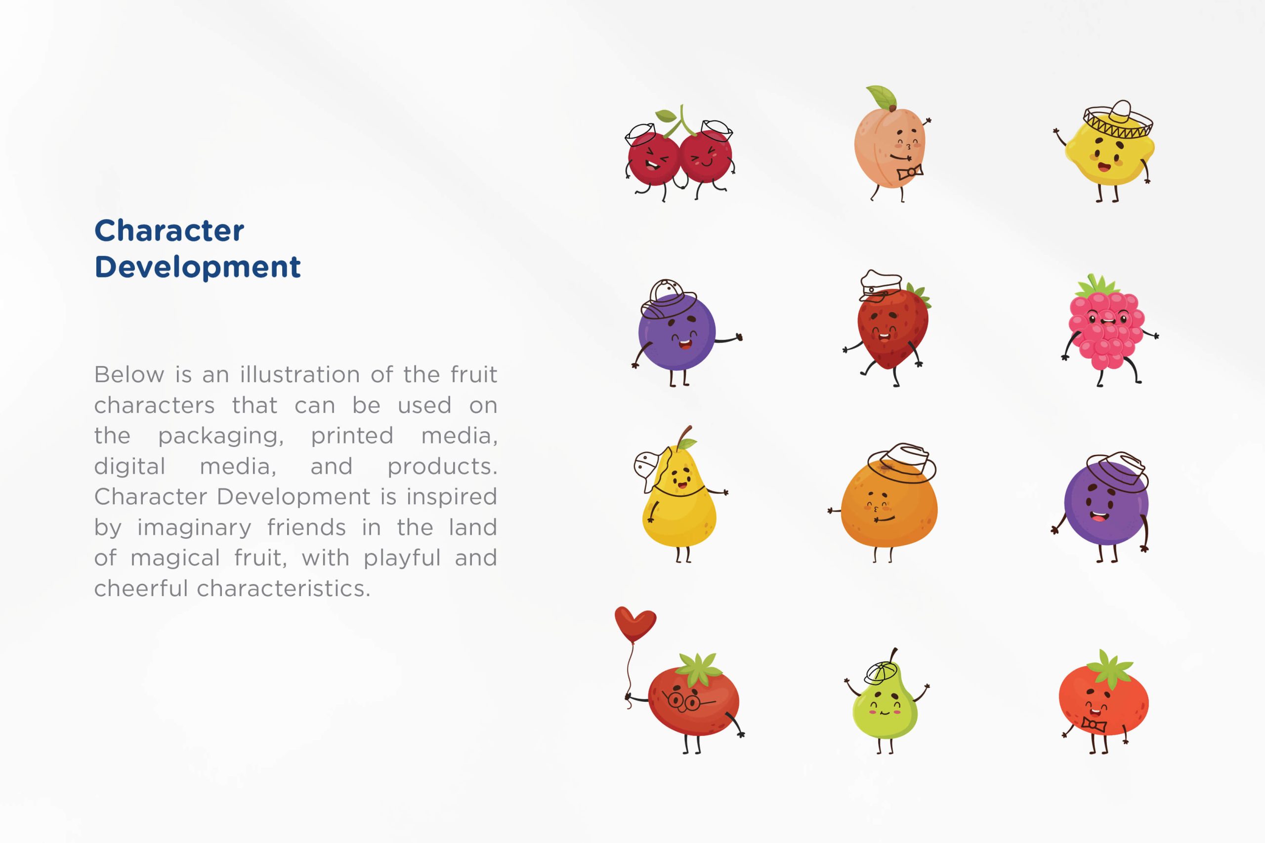 Berries Pants Character Illustration Development - EGGHEAD Branding Agency