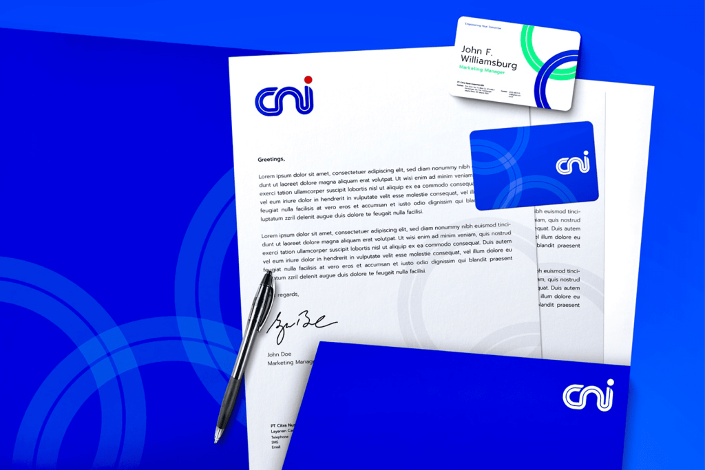 CNI - Marketing Corporate Collaterals Letterhead Design - EGGHEAD Branding Agency
